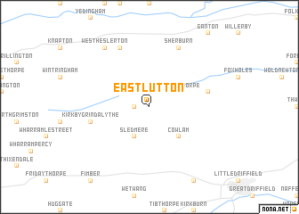 map of East Lutton