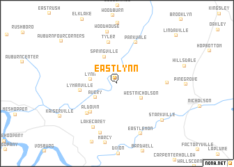 map of East Lynn