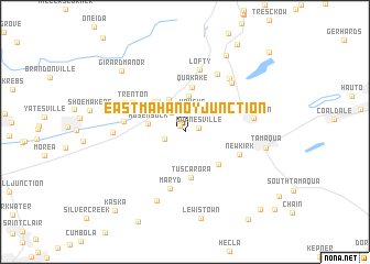 map of East Mahanoy Junction