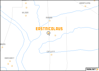 map of East Nicolaus