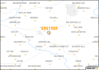 map of Eastnor