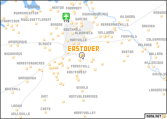 map of Eastover