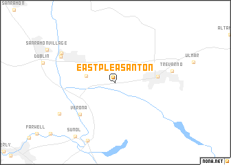 map of East Pleasanton