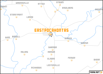 map of East Pocahontas