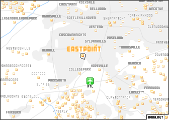 map of East Point
