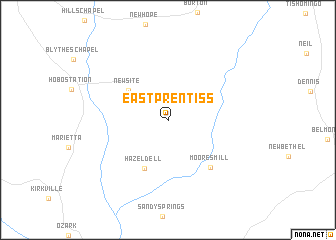 map of East Prentiss