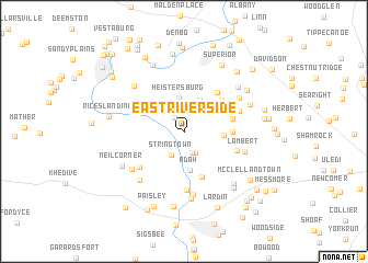 map of East Riverside