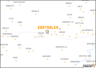 map of East Salem