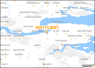 map of East Tilbury