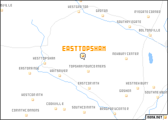 map of East Topsham