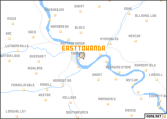 map of East Towanda