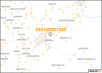 map of East Uniontown