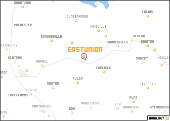 map of East Union