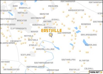 map of Eastville