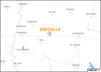 map of Eastville