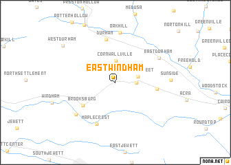 map of East Windham