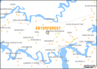 map of Eaton Forest