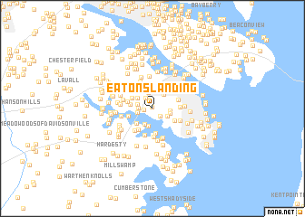 map of Eatons Landing