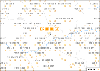 map of Eau Rouge