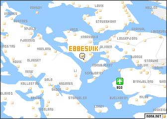 map of Ebbesvik