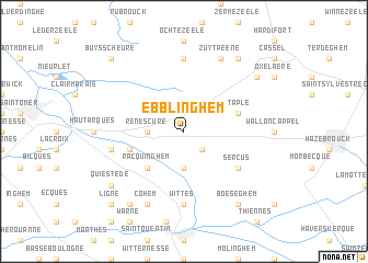 map of Ebblinghem