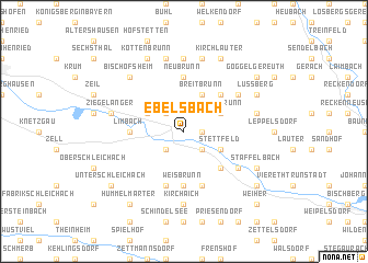 map of Ebelsbach