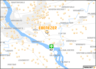 map of Ebenezer