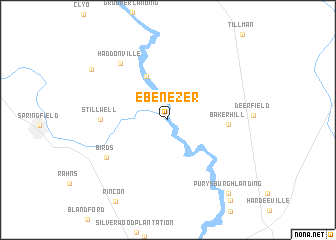 map of Ebenezer