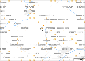 map of Ebenhausen