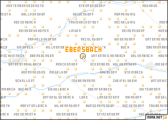 map of Ebersbach