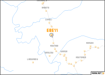map of Ebéyi