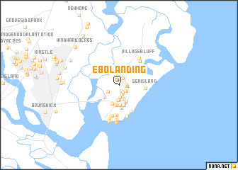 map of Ebo Landing