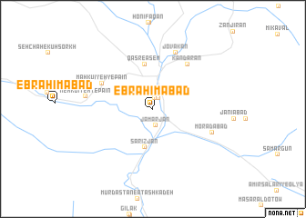 map of Ebrāhīmābād