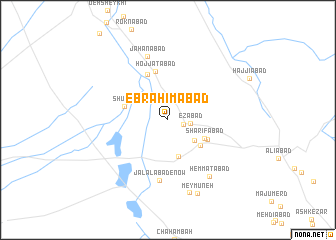 map of Ebrāhīmābād