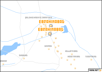 map of Ebrahīmābād
