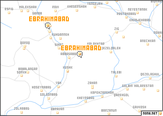 map of Ebrāhīmābād