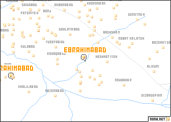 map of Ebrāhīmābād