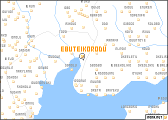 map of Ebute Ikorodu