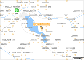 map of Écharvine