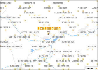 map of Echenbrunn
