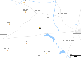 map of Echols