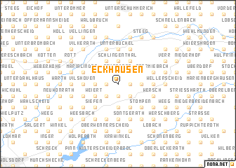 map of Eckhausen