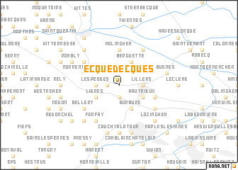 map of Ecquedecques