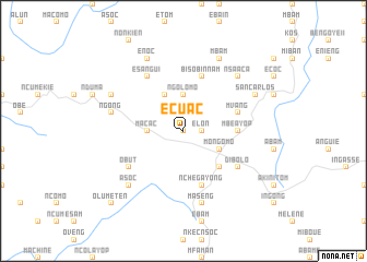 map of Ecuac