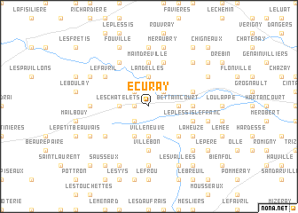 map of Écuray