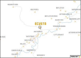 map of Ecusta