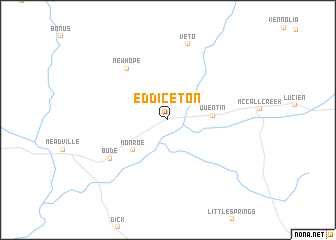 map of Eddiceton