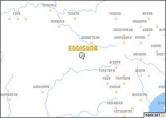 map of Eddiguna