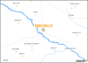 map of Eddyville