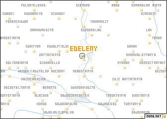 map of Edelény